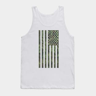 US Flag Down - Woodland Camo Tank Top